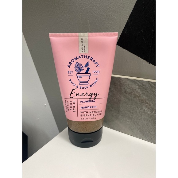 Bath & Body Works Other - Bath & Body Works Aromatherapy Energy Plumeria Mandarin Body Scrub NEW